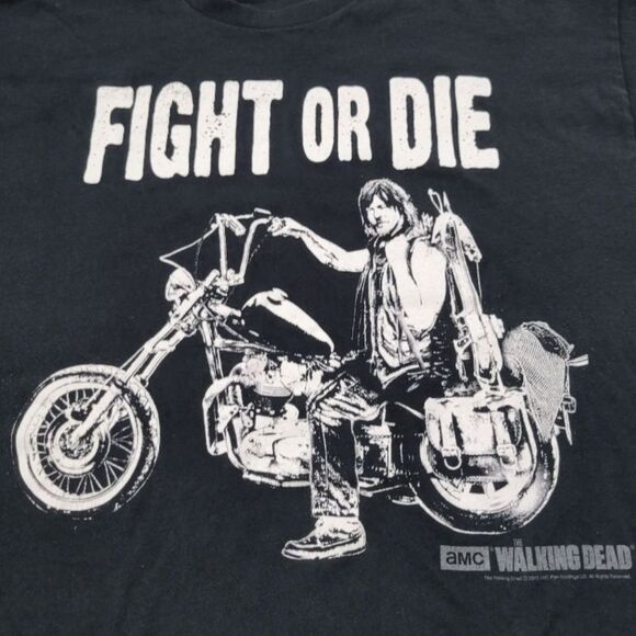 2013 The Walking Dead Shirt Size XL By Delta Pro Weight Daryl Dixon Fight Or Die - Picture 4 of 6